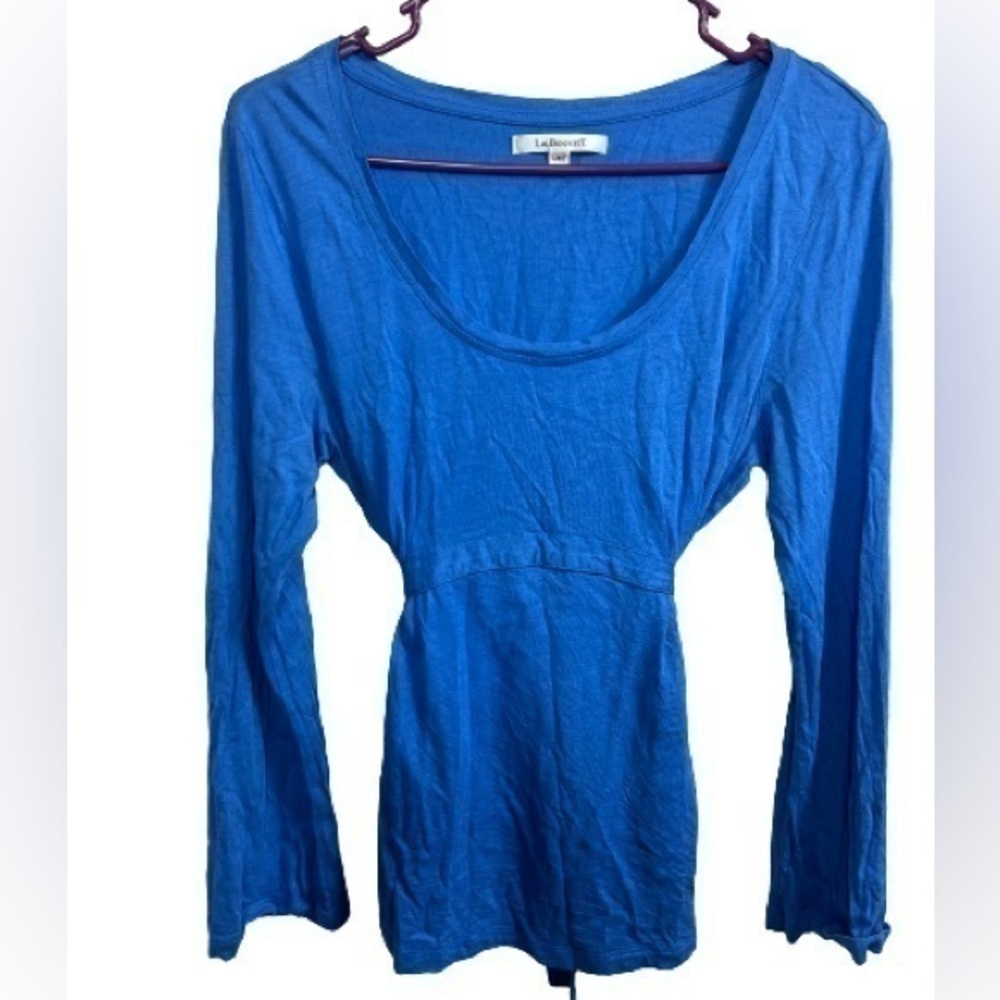 L.K. Bennettβ blue long sleeve shirt
